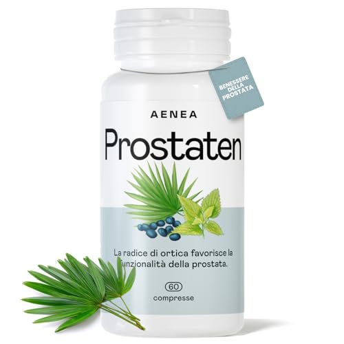 Prostaten Prostata Integratore Uomo 60cps - 640mg con Serenoa Repens Prostata e Ortica, Alto Dosaggio per il Benessere delle Vie Urinarie, Formula Naturale con Saw Palmetto
