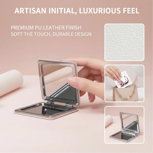 Espejo de Maquillaje Portátil Doble Cara Plegable miniatura 3