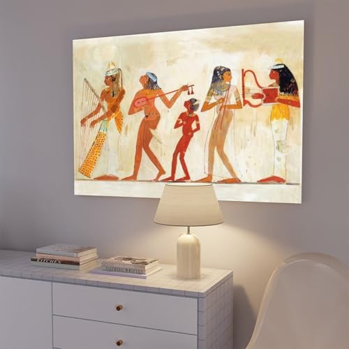Impression sur toile avec cadre suspendu et motifs pharaoniques authentiques - 7