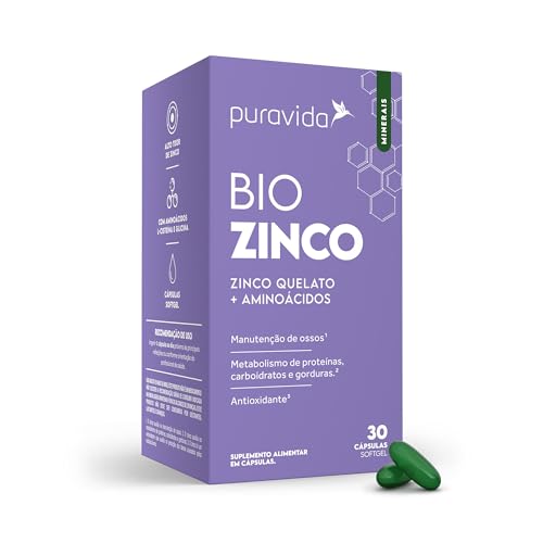 Puravida Suplemento alimentar Bio Zinco 30 cápsulas