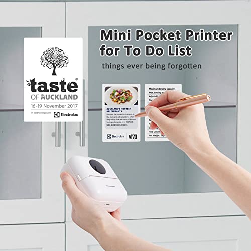 Tianse Mini Sticker Printer, Bluetooth Label Maker Thermal Inkless Label Printer For Journal, Notes, Memo, Photo, Label Compatible With Ios&Android #TOP4