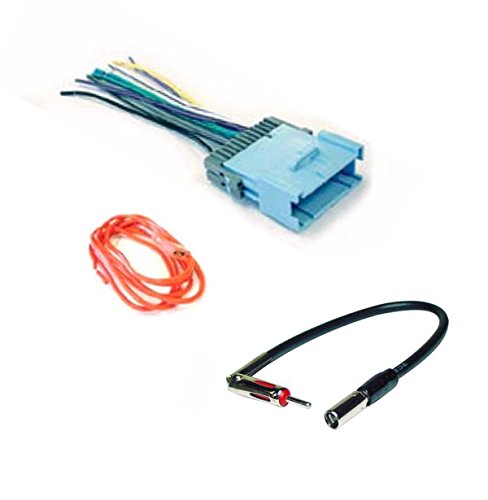ASC Audio Car Stereo Radio Wire Harness Plug and Antenna Adapter for some Chevrolet and Pontiac Vehicles - Compatible Vehicles Listed Below