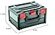 metabo metaBOX 215 leer - Werkzeugkoffer stapelbar, IP43 Schutz, robust & bruchsicher, 18,3L Volumen, ABS Material, bruchsicher - Transportbox für Werkzeuge & Zubehör, Koffersystem