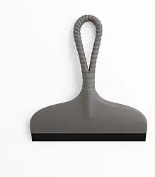 Rodo de Pia e Box Silicone com Cabo Flexível – Compacto, 17x16cm, Cinza – Limpa Vidros, Bancadas, Espelhos e Box de Banheiro – Prático e Resistente