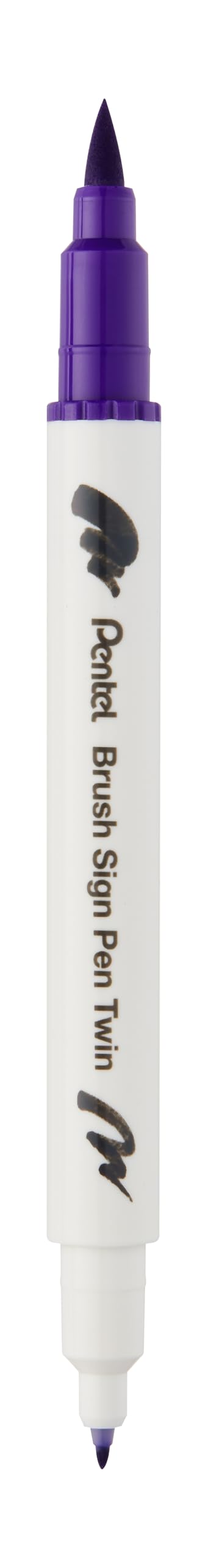 Pentel Brush Sing Pen Twin Çift Taraflı Fırça Uçlu Kalem MOR