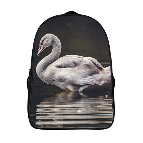 Cartable enfant cygne 3D : le sac à dos léger 40x28x16cm contre les affaires froissées