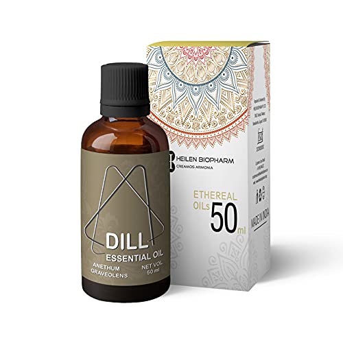 Image of Heilen Biopharm Dill Essential Oil For Overall Well Being Aromatic & Culinary Delight Digestive Support - 50 mL Per Bottle Pack of 1