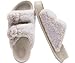 KuaiLu Women's Fluff Slippers White Size 9, Plantar Fasciitis Arch Support Platform Slippers Ladies Fashion Open Toe Faux Fur Sliders House Slipper