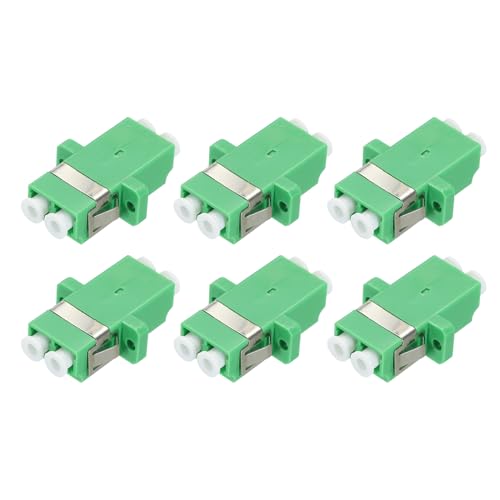QUARKZMAN 6 Stück LC/APC Duplex Glasfaser Adapter