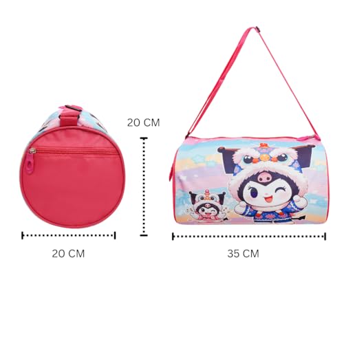 Image of Stylbase Kids Duffle Travel Bag | Durable Lightweight Polyester Sports & Gym Kids Luggage Carry Bag for Boys & Girls | Travelling Bag for Swimming, Dance, School & Weekend Trips (Multicolor, 18)