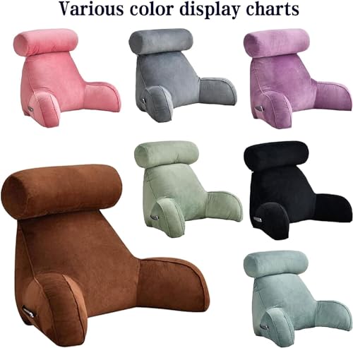 Oreiller de Lecture Coussin de Dossier Grand Format Water Blue Peluche - 7