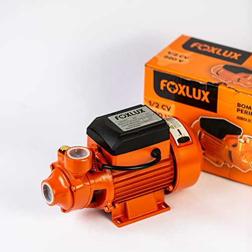 Bomba D’Água Periférica Foxlux – 1/2 Cv (370 Watts) – 127 V – 2400 Litros/Hora – Hm: 30Mca – Hs: 7Mc
