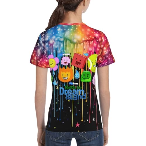 Bfdi-Battle for Dream-Island Kids T-Shirt 3D Printed Graphic T-Shirts Boys and Girls Short Sleeve Shirts for Youth Kids4