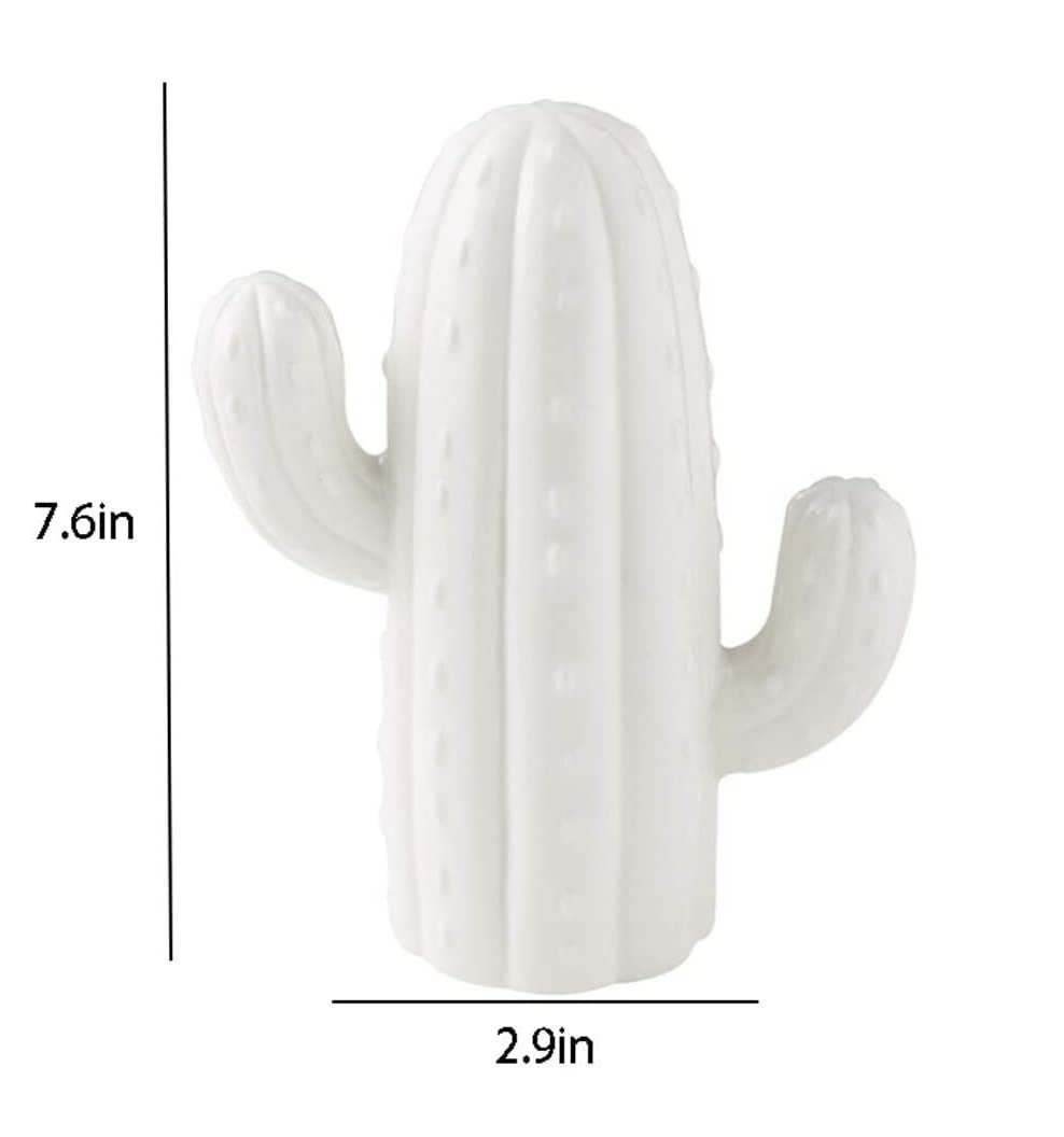 Spardose Sparschwein Das Kaktusförmige Sparschwein Kann Im Wohnzimmer Und In Der Heimdekoration Platziert Werden. Nordische Kreative Persönlichkeit Aus Keramik Spardosen (Color : Bianco)