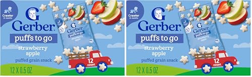 Image of Gerber Puffs to Go Strawberry Apple (Pack of 2)