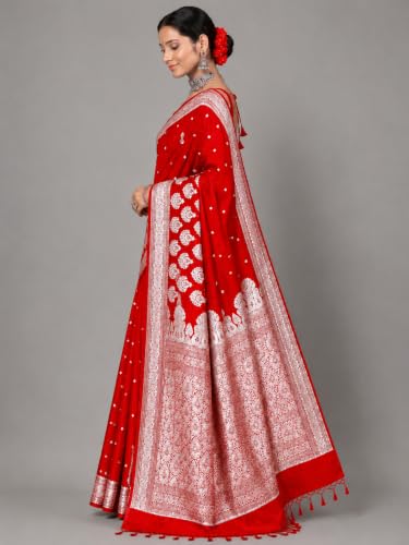 Image of Women's Glory Banarasi Satin Silk With Embroidered Design.