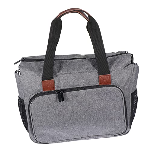 Angoily Machine Embroidery Storage Bag Crochet Travel Bag Oxford Cloth Sewing Tool Holder Zipper Design