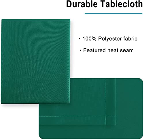 Image of H B MSALA Microfiber Satin Dining Table Cover | Plain, Smooth & Durable Tablecloth | Elegant & Easy-Care Fabric for Dining & Home Decor | 40 inch x 150 cm | Green