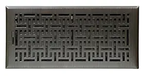 Accord Ventilation AMFRRBB614 Wicker Design Floor Register, Oil Rubbed Bronze, 6