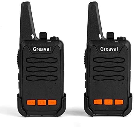 Walkie Talkie Rechargeable PMR446 for Adults Long Distance 2 Way Radio 16-Channel License Free (2 Pack)