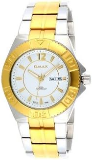 OMAXAnalog White Dial Watch for Men's - SS566
