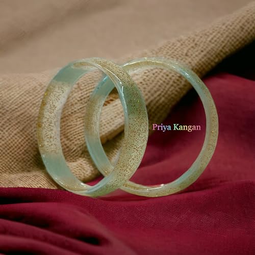 Sparkling Glass Bangle Kada - 2.60 (Medium)