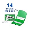 Trident Spearmint Sugar Free Gum ، 14 قطعة ( عبوة 2 )
