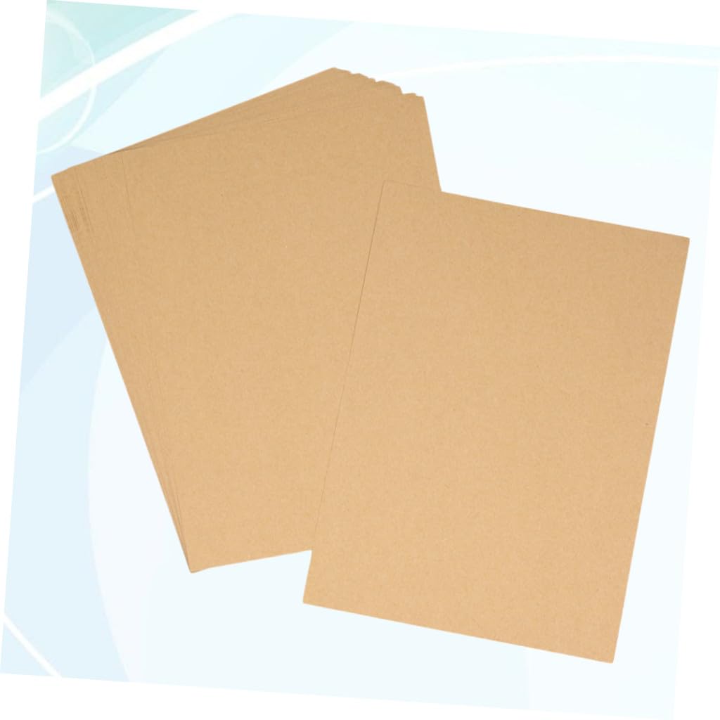 Hohopeti 100blätter Retro-kraftpapier Format Unifarben zum Falten Verpacken und Bedrucken von Geschenken Reißfest und Glatt für Bastelprojekte