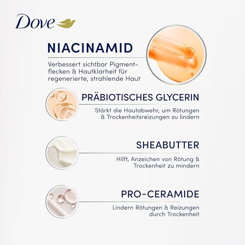 Dove Sérum Corporal Niacinamida +Tono Uniforme para piel con manchas y tono desigual con niacinamida, glicerina prebiótica, pro-ceramidas y manteca de karité 200 ML - imagen 7