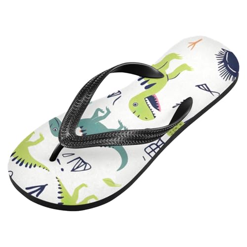 Mens Flip Flops Cute DinosaurSandal Flip Flops for Women Summer Beach Slipper 214B2704