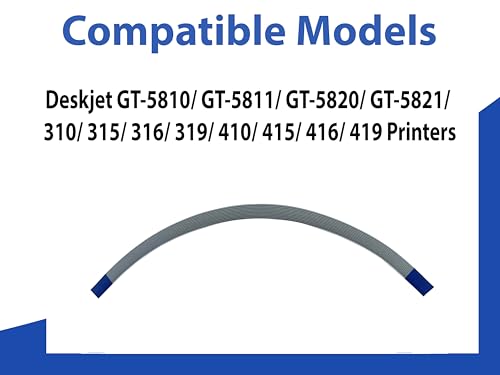 Image of UV INFOTECH Display /Control Panel Cable Compatible for HP Deskjet GT-5810 / GT-5811 / GT-5820 / GT-5821 /310 / 315 /316 / 319 /410 / 415 /416 / 419 Ink Tank Printers - White.