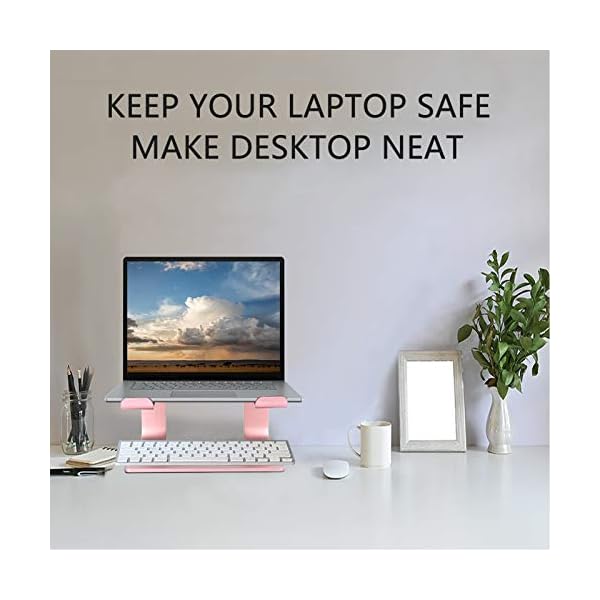 Urmust Laptop-Ständer für den Schreibtisch, Aluminium-Computerständer für Laptop, Erhöhung, Notebook-Ständer, kompatibel… – Bild 7