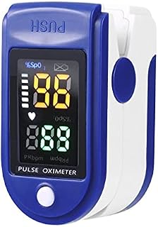 Finger Clip Pulse Oximeter Blood Oxygen Saturation Meter Heart Rate Monitor OLED Monitor Health 4-color Convertible Display LED Screen