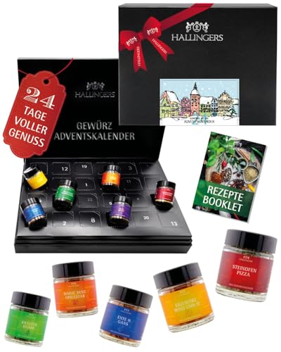 Hallingers Gewürze Adventskalender 2025 – 24 Gourmet Gewürze &...