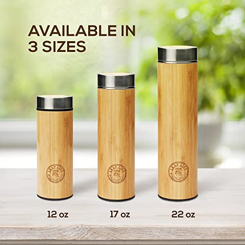 LeafLife Premium Bamboo Tea Infuser Bottle