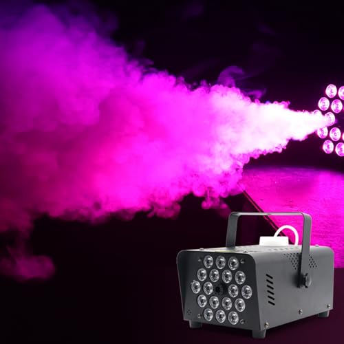 Máquina de humo LED 500W con control remoto inalámbrico miniatura 1