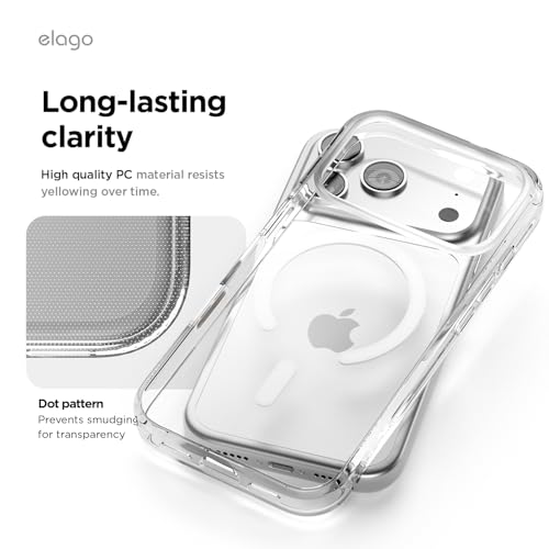 Image of elago Magnetic Hybrid Clear Case for iPhone 18 Pro & iPhone 17 Pro