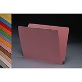 14pt Pink Folders, Full Cut 2-Ply END TAB, Letter Size (Box of 50)