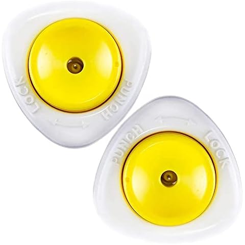 2 PCS Egg Piercer Egg Hole Puncher Semi Automatic Egg Shells Pinhole Beater for Raw Soft Hard Boiled Egg Pricker Kitchen Tool Cover