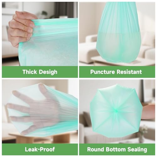 Sac poubelle compostable de qualité supérieure épais et vert - 7