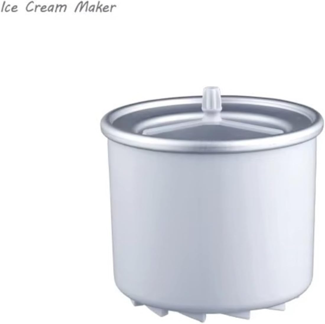 Soft Ice Cream Maker Capacity 1L-Snack Machines Soft Serve Ice Cream Maker(Yellow,EU)