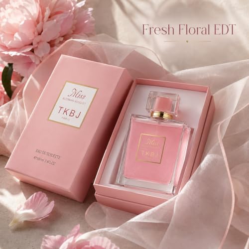 Miss Blooming Bouquet Perfume for Women, 3.4 Fl Oz Eau de Toilette Spray, Fresh Floral Fragrance with Mandarin, Peony & White Musk, Soft Clean Feminine Scent for Daily Wear & Gift — view 2