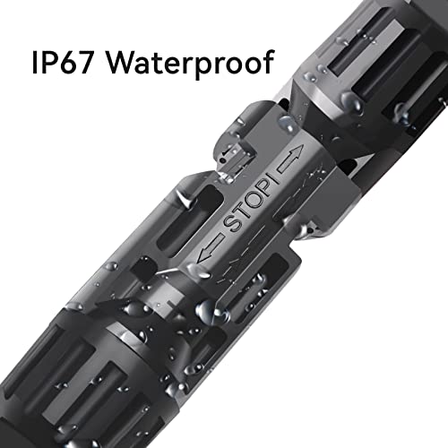 Cabo de extensão do conector do painel solar para adaptador DC 5,5 mm x 2,1 mm 16 AWG 4,59 pés/1,4 m