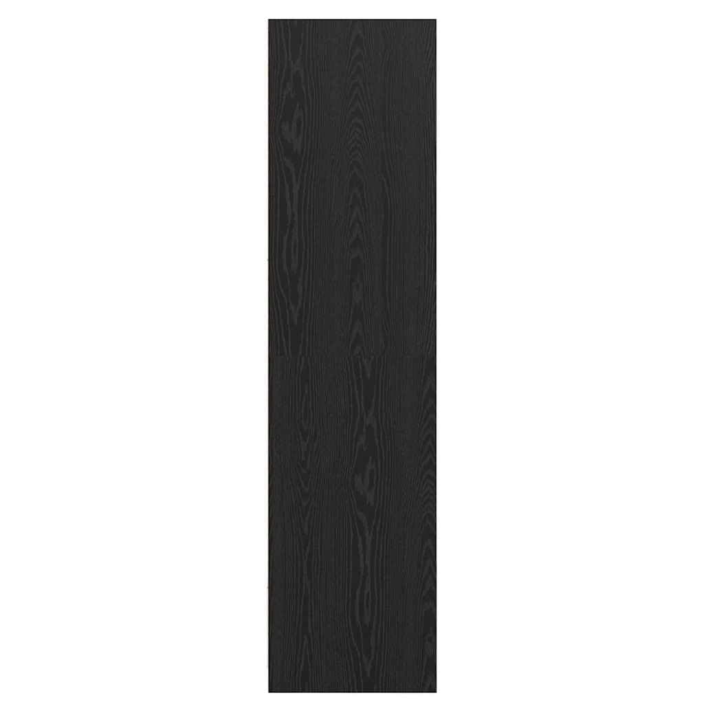 vidaXL Garderoba Czarny Dąb 50 x 30 x 200 cm Drewno inżynieryjne