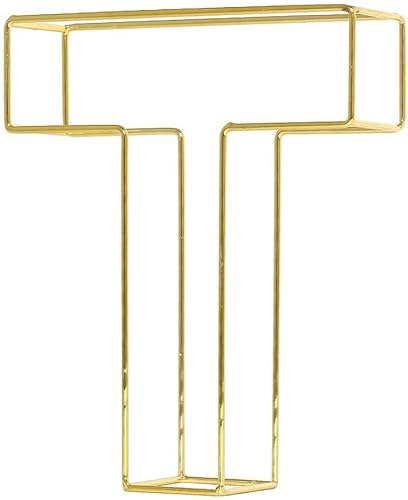 Miniatura 6 de Efavormart - Centro de mesa de boda dorado de 8 pulgadas de alto con letras de alambre 3D para decoración de fiesta de boda, suministros de