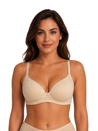 Image of Viola's Secret 6 Pack of Color Print T-Shirt Bras B Cup C Cup and D Cup