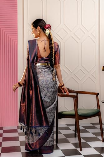 Image of Avantika Fashion Women's Kanjivaram Soft Silk Banarasi Sarees With Blouse Piece