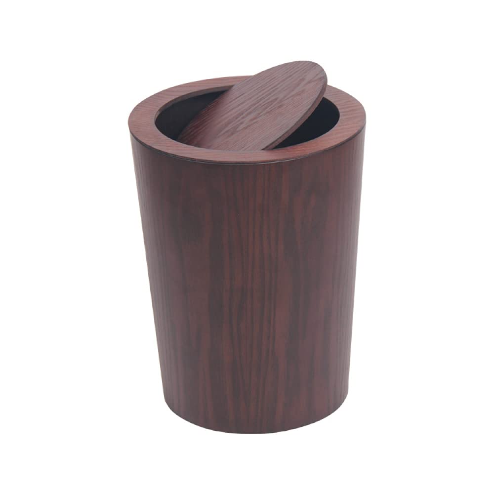 Buy T Bins Home Office Wooden T Bins with Lid 9 Liter Cylindrical