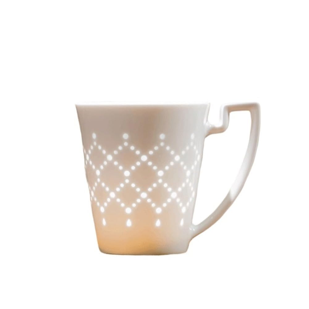 Tazas Exquisita Taza Tallada a Mano. Juego de 1 café cerámica con Capacidad 9.47 oz for Recibir Invitados y Preparar té Tazas de Café