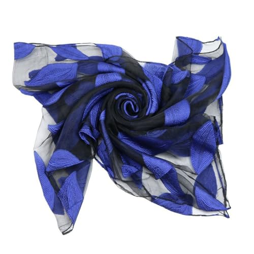 Healvian Toalla de Playa y Diseño de de Organza Protección Solar Azul Bufanda de Verano Ligera y para Mujer Adecuado para Verano